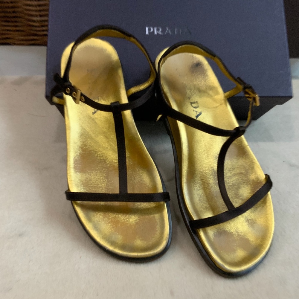 PRADA BROWN SANDALS